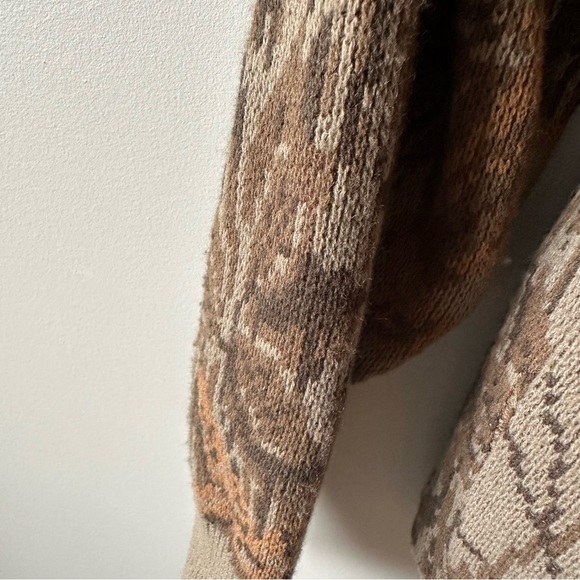 Whitewater Vintage Real Tree Camouflage Wool Sherpa Zip Up Sweater Sz L Hunting - Picture 15 of 15